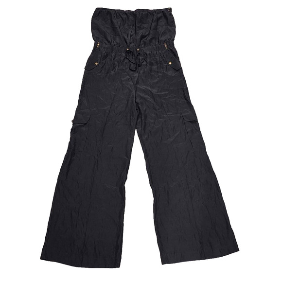 Cynthia Steffe Pants - Cynthia Steffe wide legs Silk Jumpsuit Black Sz 12 A005220